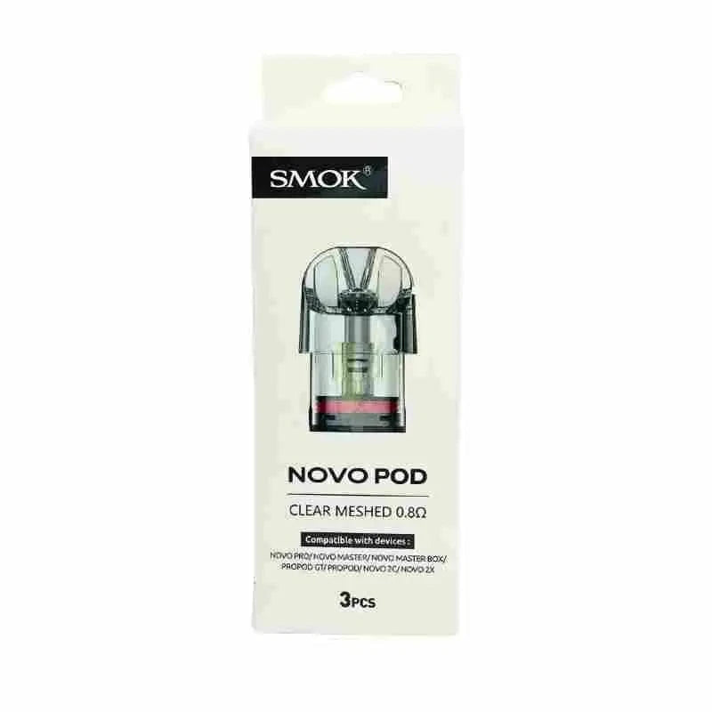 SMOK Coils 0.8ohm SMOK Novo Pod-Clear Meshed Pods (Pack of 3)