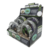 Smokezilla Alternatives Smokezilla Glow-in-the-Dark Glass Ashtray (6x Pack)