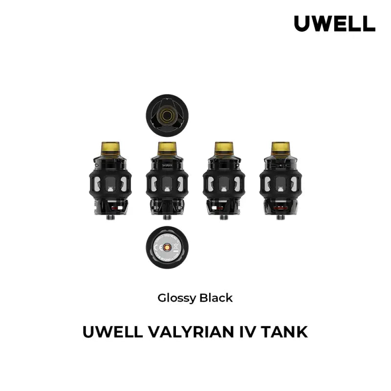 Uwell Tanks Glossy Black Uwell VALYRIAN IV TANK