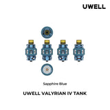 Uwell Tanks Sapphire Blue Uwell VALYRIAN IV TANK