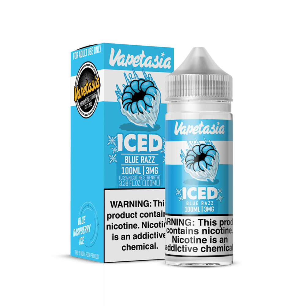 Vapetasia 3mg 🎁 Vapetasia Killer Fruits ICED Blue Razz 100ml Vape Juice (100% off)