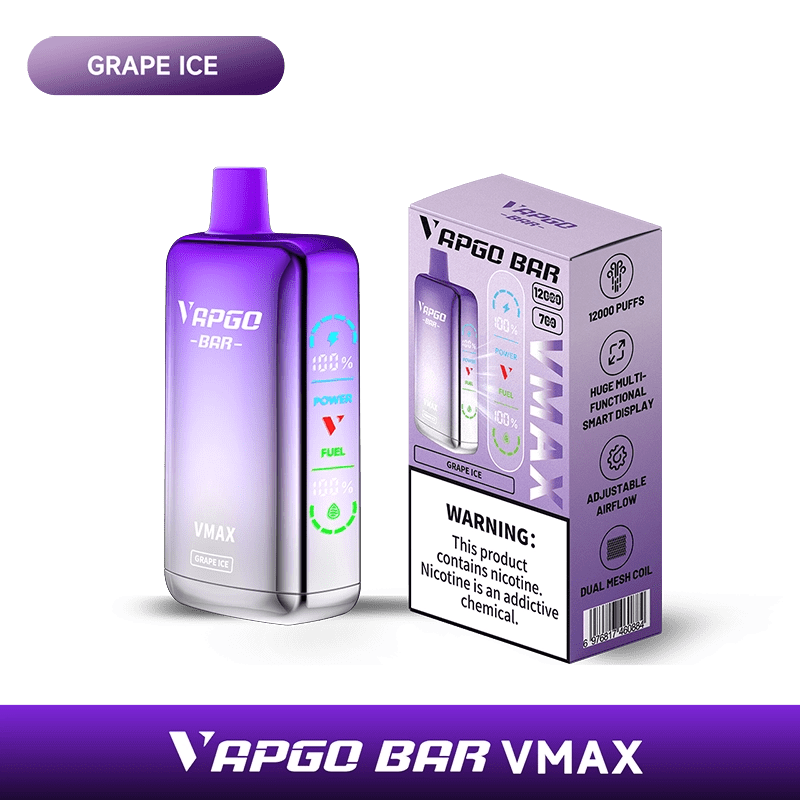 VAPGO BAR Disposable Vape VAPGO BAR Vmax Disposable Vape  (5%, 12000 Puffs)