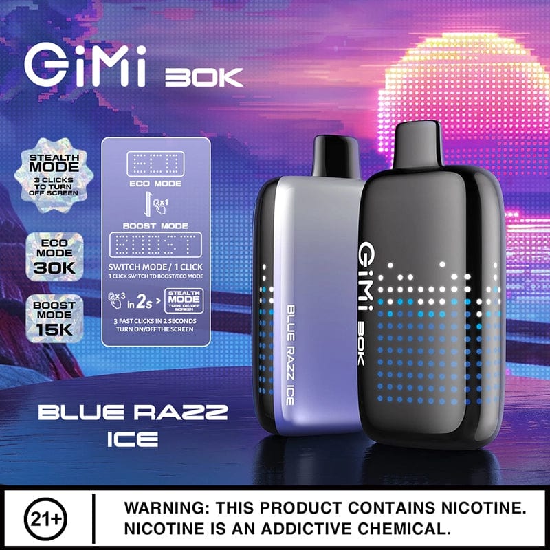 VIHO GiMi  30K Disposable Vape Blue Razz Ice Flavor