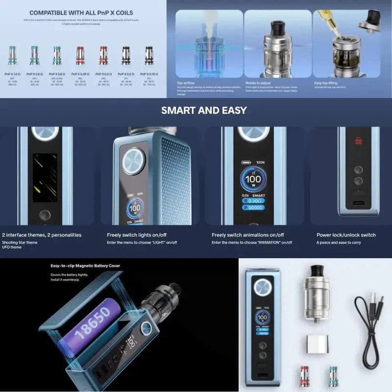 VOOPOO Kits VOOPOO VINCI Spark 100 Box Mod Kit