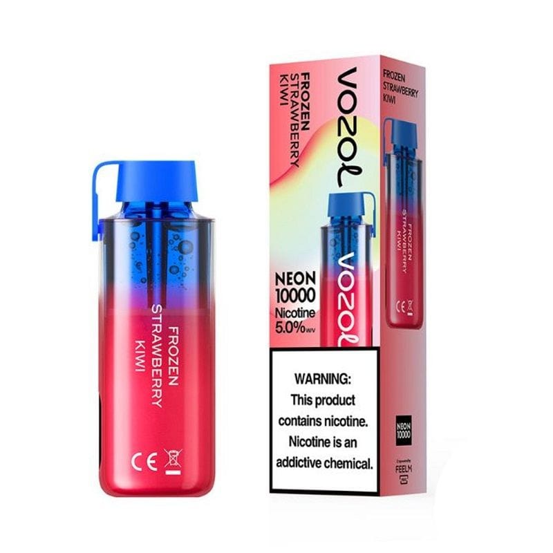 VOZOL Disposable Vape Frozen Strawberry Kiwi Vozol Neon 10000 Disposable Vape (5%, 10000 Puffs)