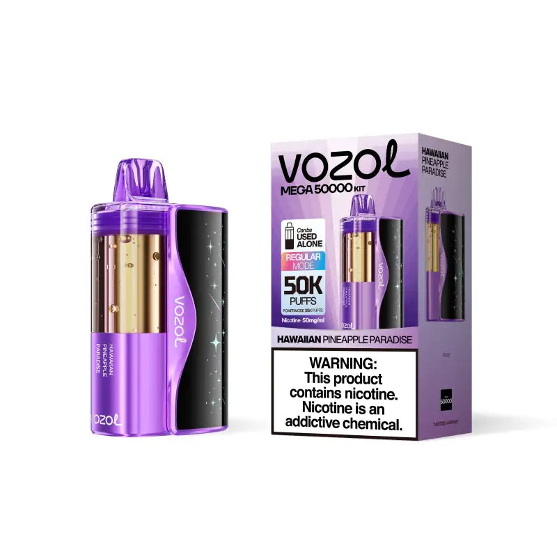 VOZOL Disposable Vape Hawaiian Pineapple Paradise Vozol Mega 50K Disposable Kit (5%,50000 Puffs)