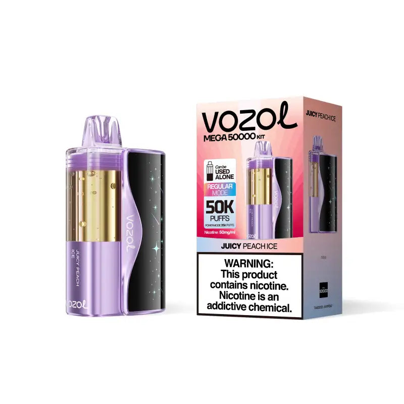 VOZOL Disposable Vape Juicy Peach Ice Vozol Mega 50K Disposable Kit (5%,50000 Puffs)