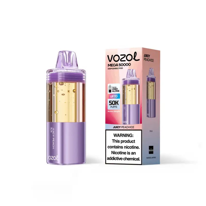VOZOL Disposable Vape Juicy Peach Ice Vozol Mega 50K Disposable Pod(Requires Kit for Use)