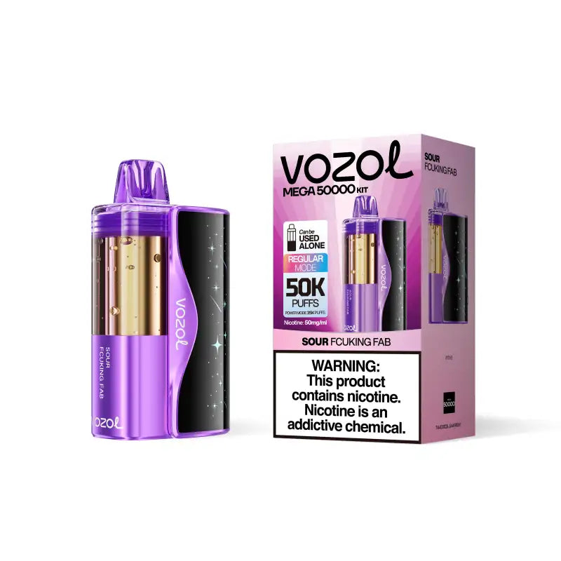 VOZOL Disposable Vape Sour Fcuking Fab Vozol Mega 50K Disposable Kit (5%,50000 Puffs)