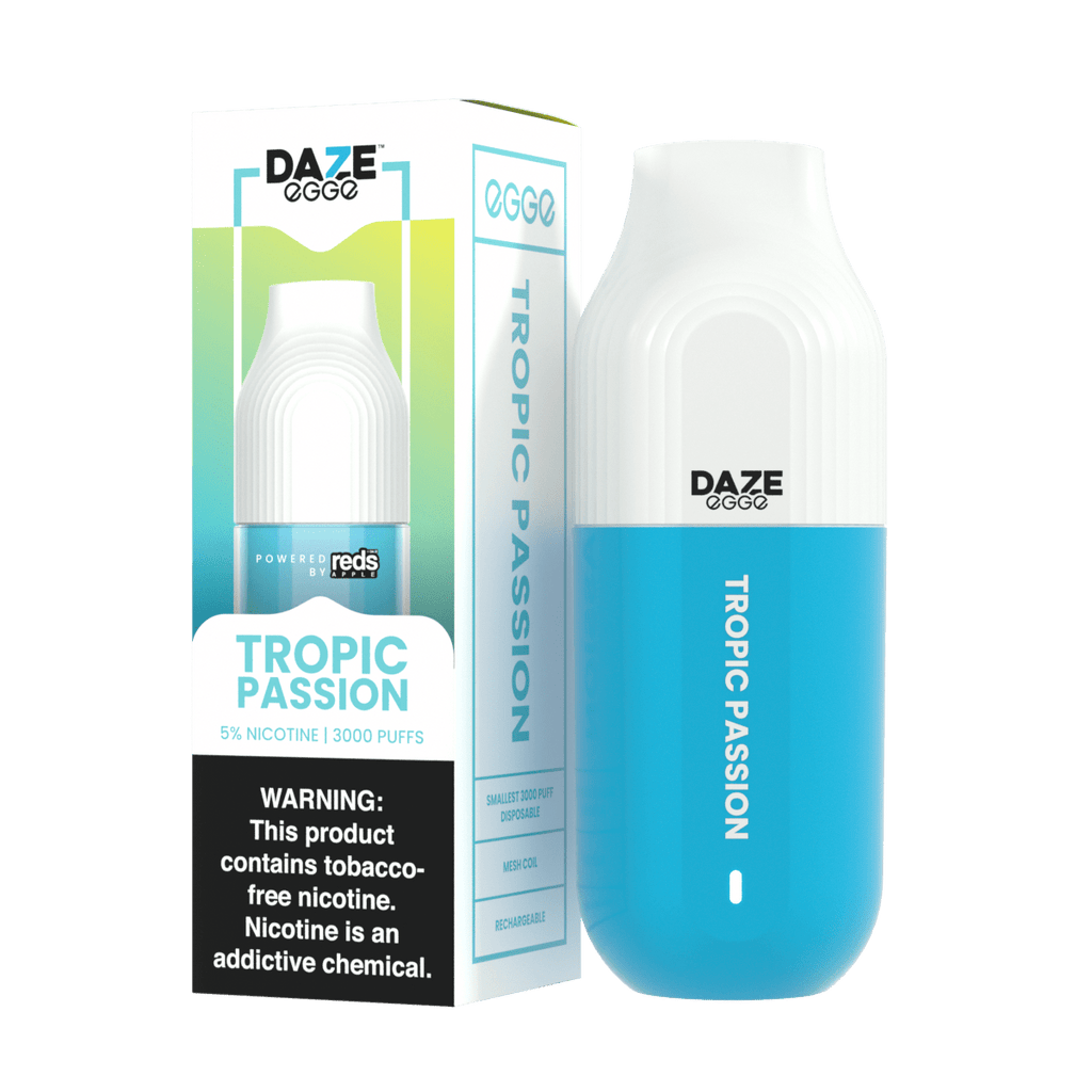 7 Daze Disposable Vape Tropic Passion 7 Daze Egge Disposable Vape (5%, 3000 Puffs)