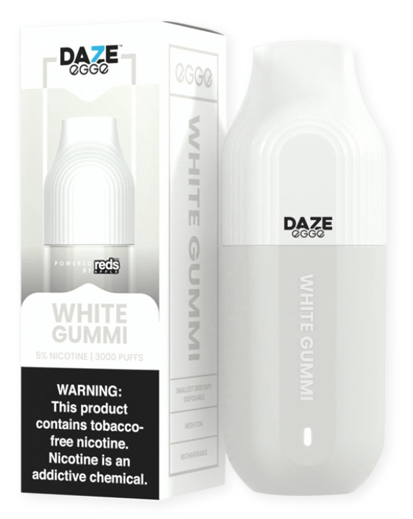 7 Daze Disposable Vape White Gummi 7 Daze Egge Disposable Vape (5%, 3000 Puffs)