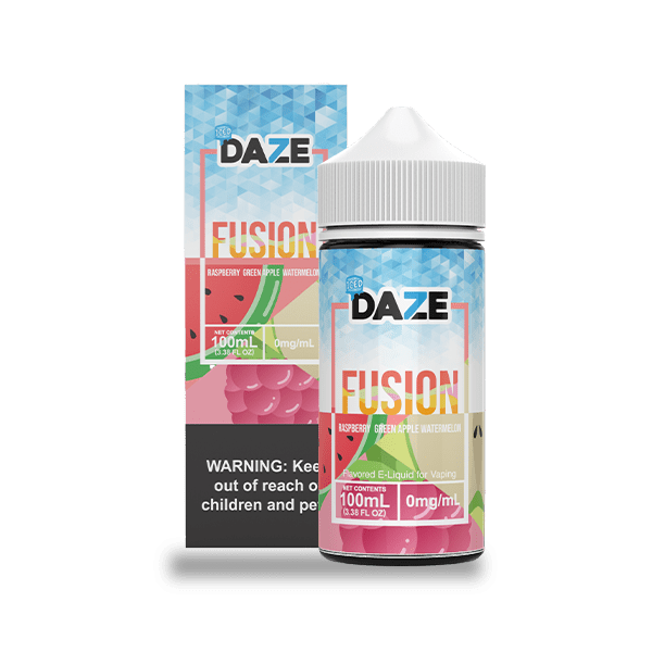 7 Daze Juice 7 Daze Fusion Raspberry Green Apple Watermelon ICED 100ml Vape Juice