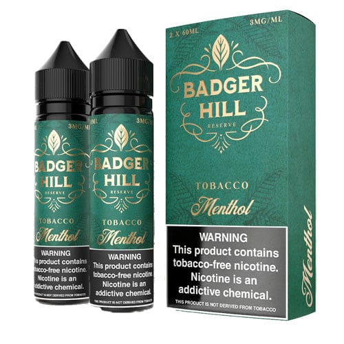 Badger Hill Reserve Juice Badger Hill Reserve Menthol 120ml Vape Juice