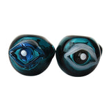 Bjorn Jorgøn Glassworks Alternatives Bjorn Jorgøn Blue 3D Eyeball Hand Pipe