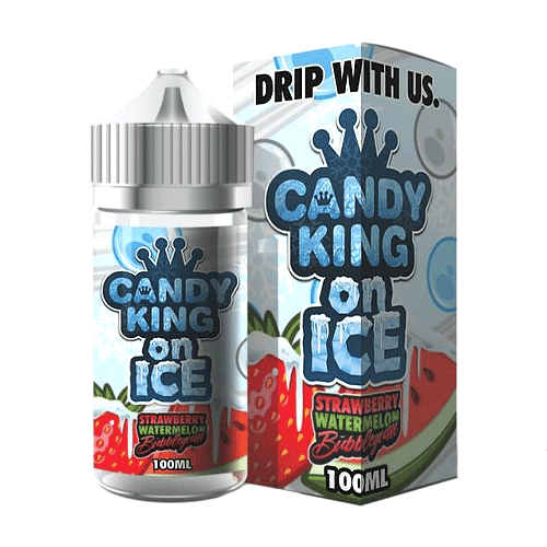 Candy King Juice Candy King on Ice Strawberry Watermelon Bubblegum 100ml Vape Juice