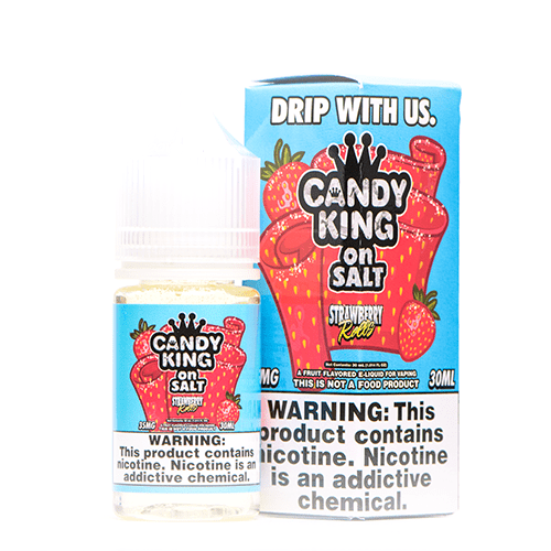 Candy King Juice Candy King On Salt Strawberry Roll 30ml Salt Nic Vape Juice