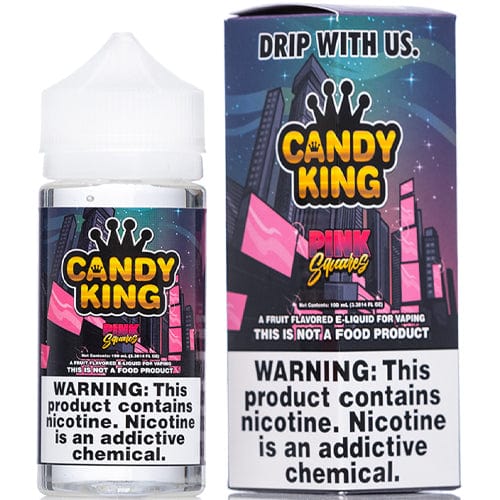 Candy King Juice Candy King Pink Squares Synthetic Nicotine 100ml Vape Juice