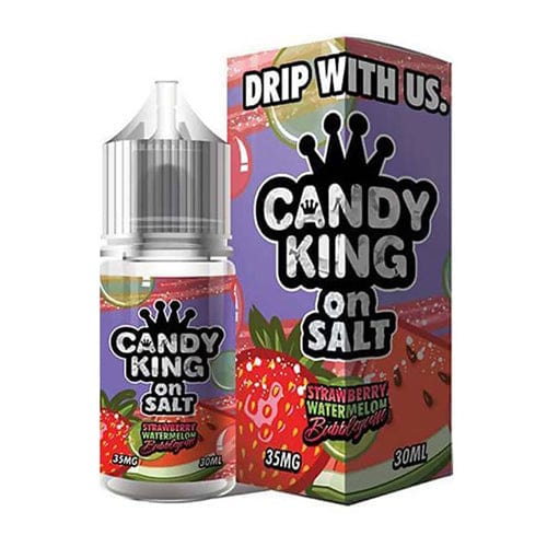 Candy King Juice Candy King Strawberry Watermelon Bubblegum Synthetic Nicotine 30ml Nic Salt Vape Juice