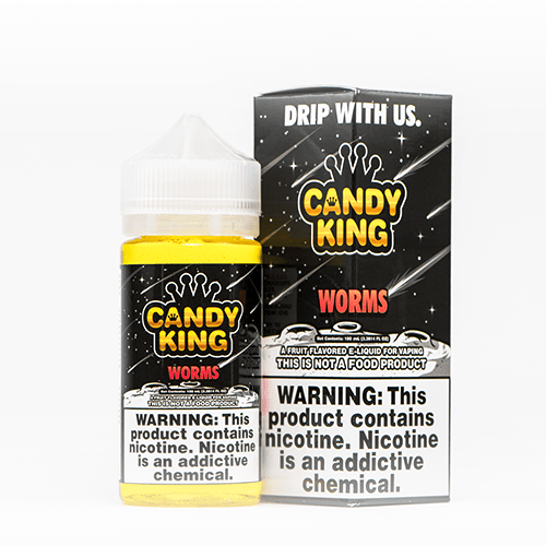 Candy King ZERO MG 0MG Candy King Worms 100ml Vape Juice - 0mg