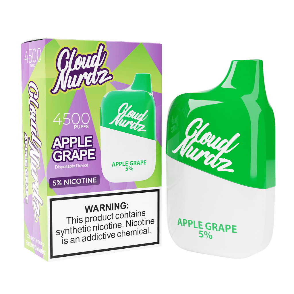 Cloud Nurdz Disposable Vape Apple Grape Cloud Nurdz 4500 Disposable Vape (0%, 4500 Puffs)