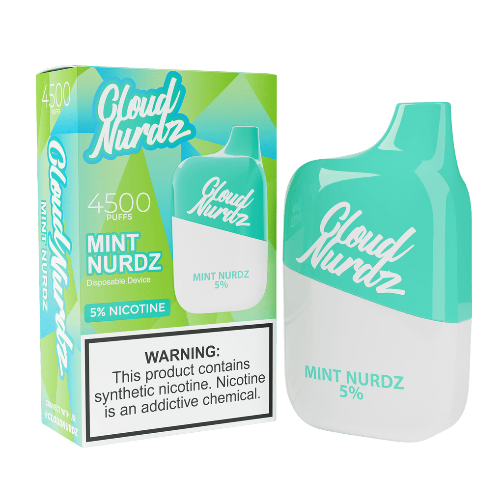 Cloud Nurdz Disposable Vape Mint Cloud Nurdz 4500 Disposable Vape (5%, 4500 Puffs)