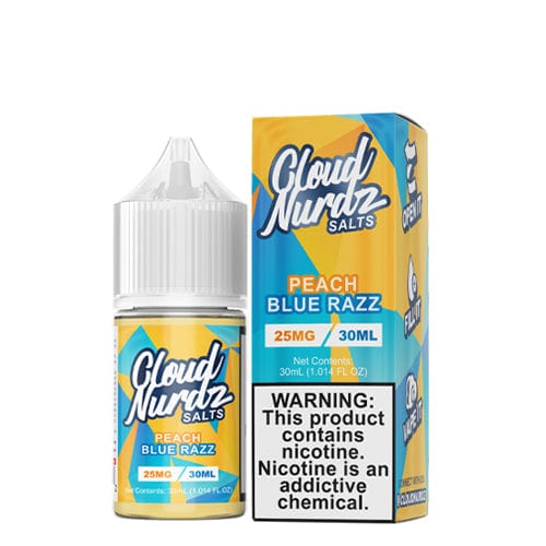 Cloud Nurdz Juice Cloud Nurdz Salts Peach Blue Razz 30ml Nic Salt Vape Juice