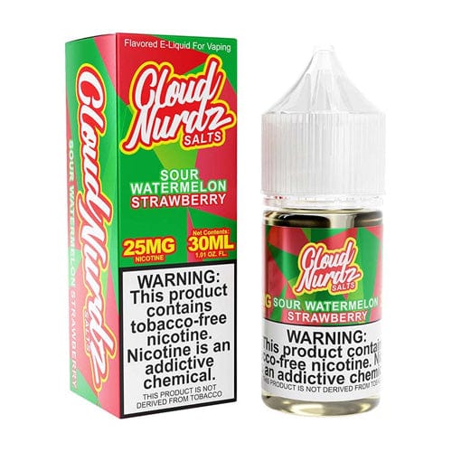 Cloud Nurdz Juice Cloud Nurdz Sour Watermelon Strawberry 30ml Nic Salt Vape Juice