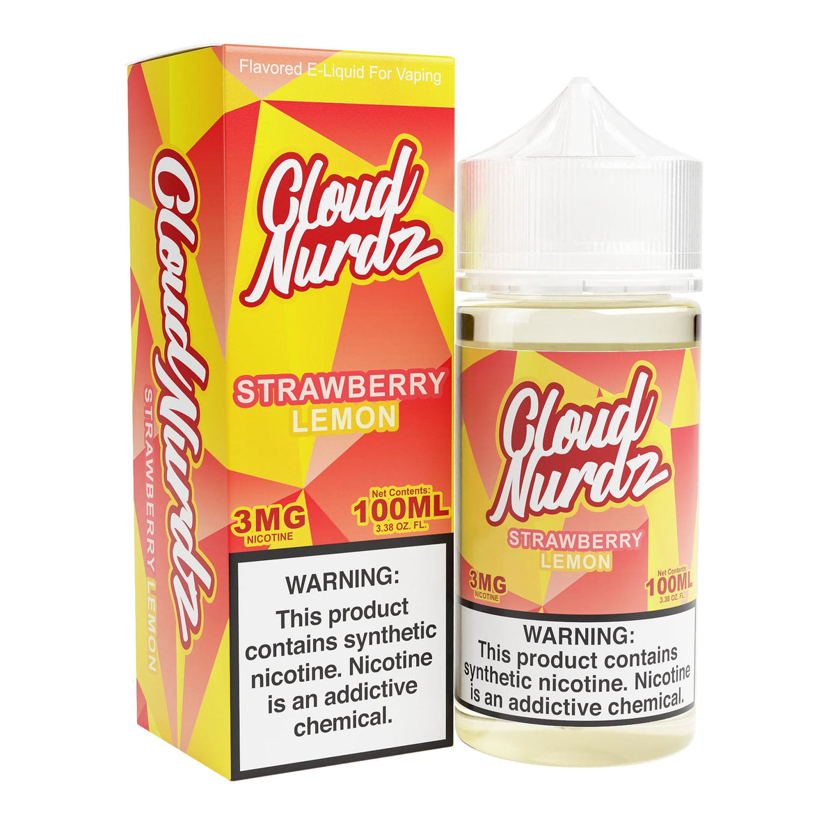 Cloud Nurdz Juice Cloud Nurdz Strawberry Lemon 100ml Synthetic Nic Vape Juice