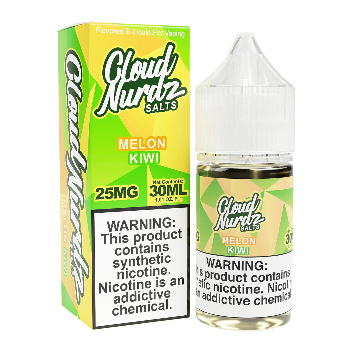 Cloud Nurdz Juice Kiwi Melon 30ml Synthetic Nic Salt Vape Juice - Cloud Nurdz