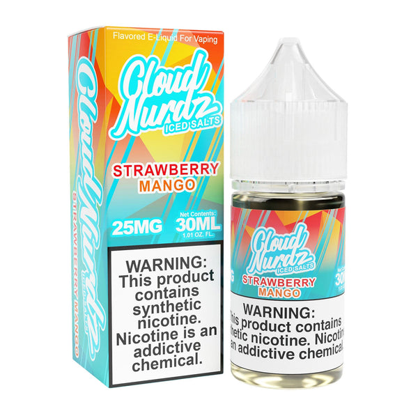 Strawberry Mango Iced 30ml TF Nic Salt Vape Juice - Cloud Nurdz