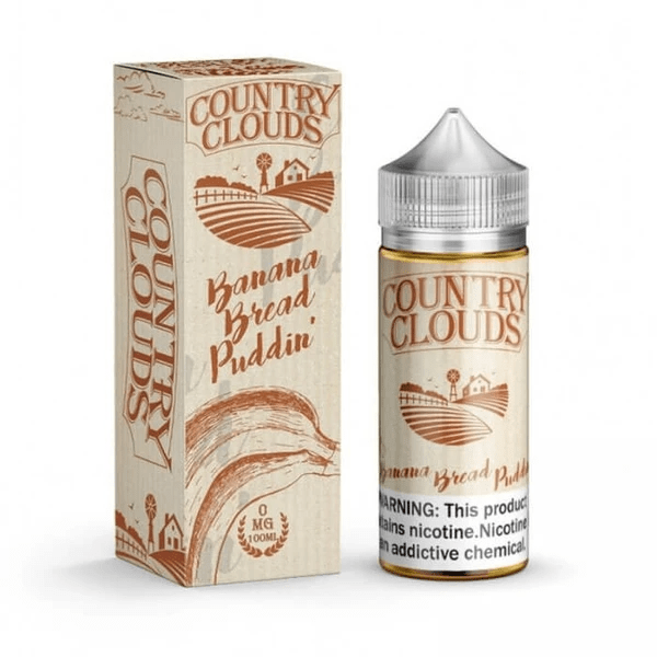 Country Clouds Juice 6MG Banana Bread Puddin' Pie 100ml Vape Juice - Country Clouds