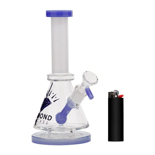 Diamond Glass Alternatives Diamond Glass 5" Triangular Mini Beaker Bong