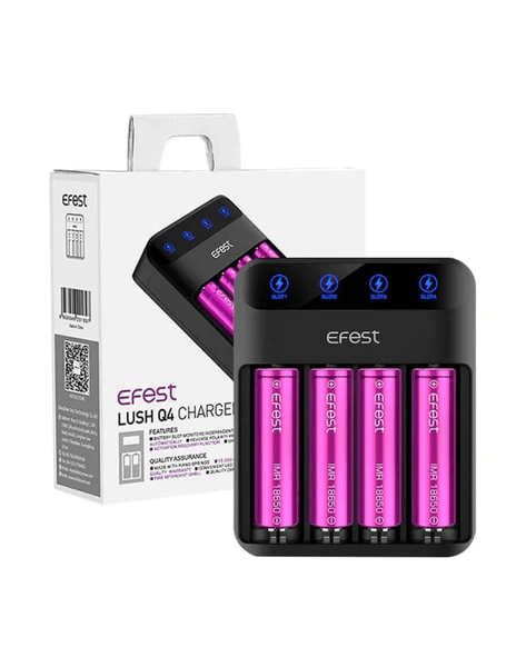 Efest Chargers Efest Lush Q4 Charger 4-Slot Battery Charger