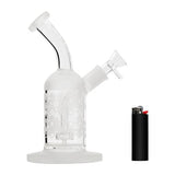 Eightvape 8" Sandblasted Bong w/ Mini Showerhead Perc