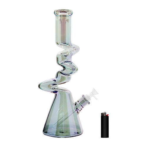 Eightvape Alternatives 16" Glass "Zong" Styled Bong w/ Fumed Accent Colors