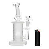 Eightvape Alternatives 8" Glass Bong w/ Sandblasted Accents