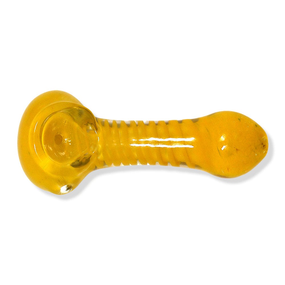 Eightvape Alternatives Full-Colored Glass Hand Pipe w/ Striped Inlay Accent