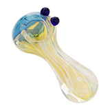 Eightvape Alternatives Fumed Glass Hand Pipe w/ Blue Accents