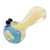 Eightvape Alternatives Fumed Glass Hand Pipe w/ Blue Accents