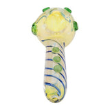 Eightvape Alternatives Fumed Glass Hand Pipe w/ Blue & Green Accents