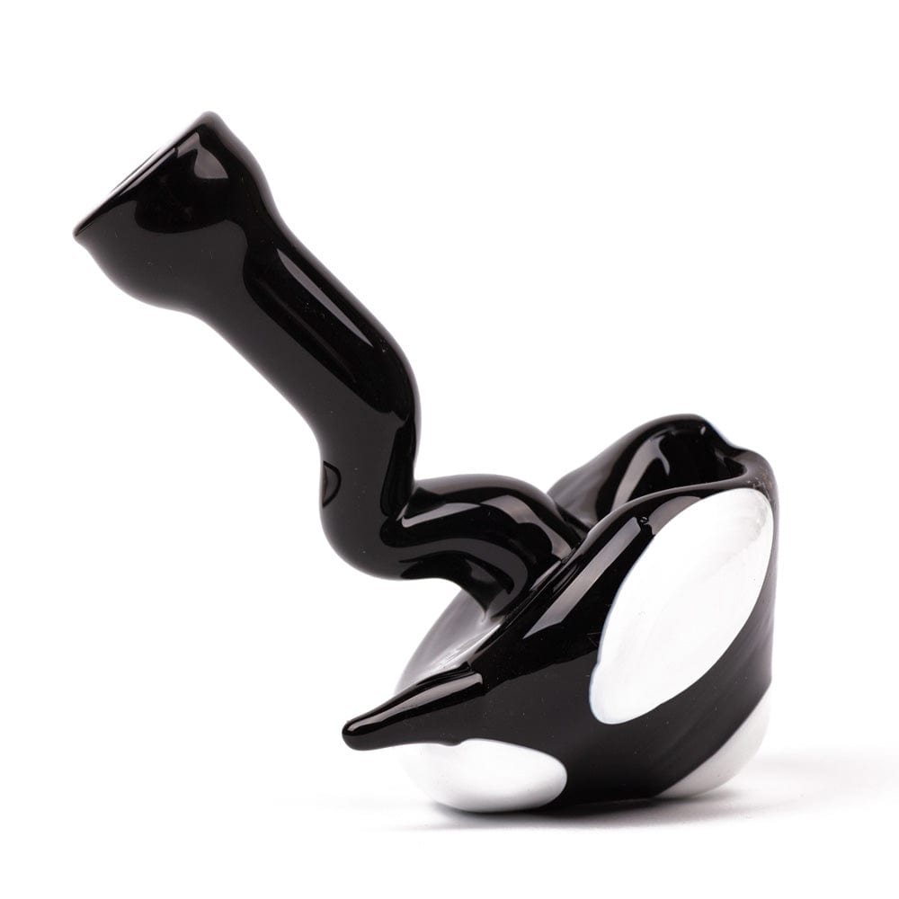 Eightvape Alternatives Glass Alien Hand Pipe w/ Wide Base