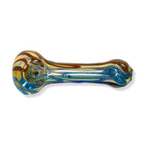 Eightvape Alternatives Glass Spoon Pipe w/ Colored Striped Inlay