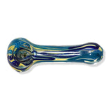 Eightvape Alternatives Glass Spoon Pipe w/ Colored Striped Inlay