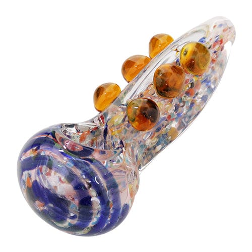 Eightvape Alternatives Multi-Colored Glass Hand Pipe w/ Milli Accents