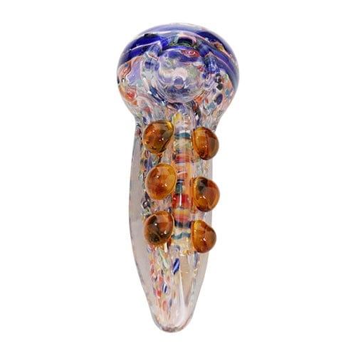 Eightvape Alternatives Multi-Colored Glass Hand Pipe w/ Milli Accents