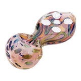 Eightvape Alternatives Pink Glass Spoon Pipe w/ Dot Accents