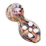 Eightvape Alternatives Pink Glass Spoon Pipe w/ Dot Accents