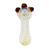 Eightvape Alternatives Silver Fumed Glass Hand Pipe w/ Marble Accents