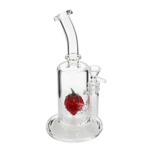 Eightvape Alternatives Strawberry 9" Glass Bong w/ Berry Perc