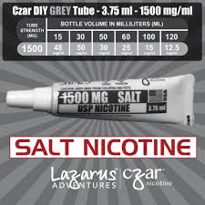 Eightvape Nicotine Additive Gray (Salt - 1500mg) Czar Nicotine Shot Tubes
